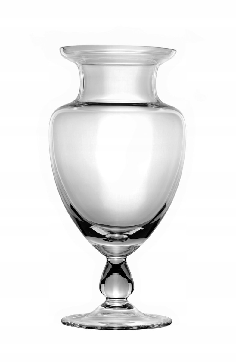Unieke handgemaakte glazen vaas Krosno 18x38cm - Premium kwaliteit