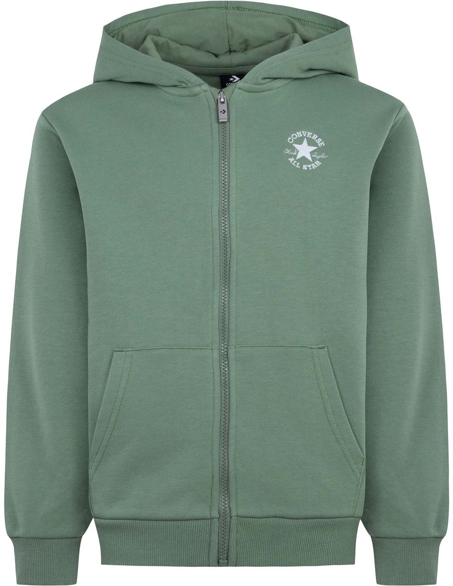 Converse Cnvb Gedissecteerde Ctp Full Zip Hoodie Fashion Wear Kinderen Groen