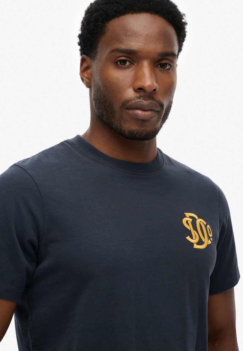Superdry Neon Relaxed T-Shirt Donkerblauw – Heren