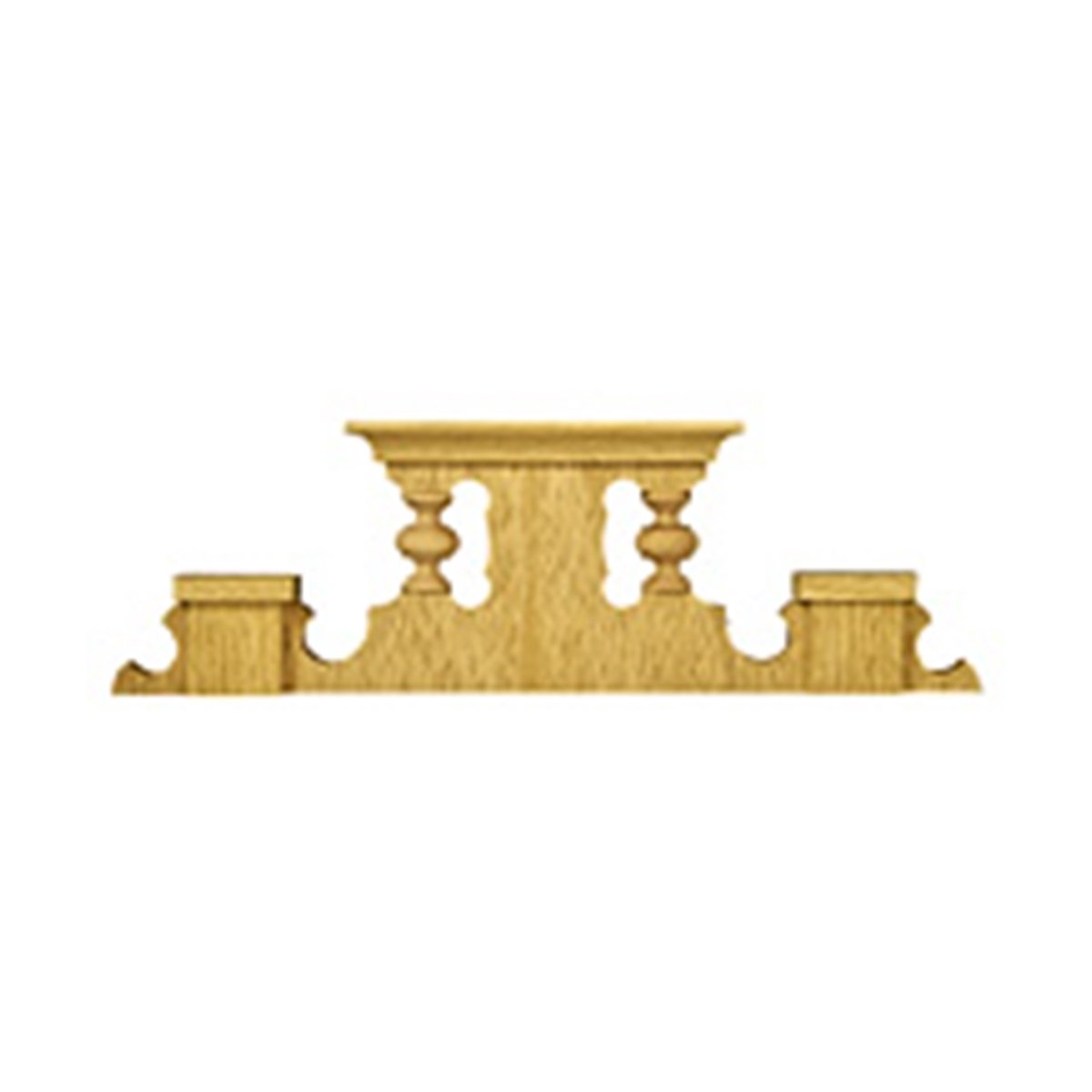 Decoratief onderdeel, bevestiging, houten decoratie, van beukenmultiplex, massief, ruw, voor cantilever- en regelaarbehuizingen