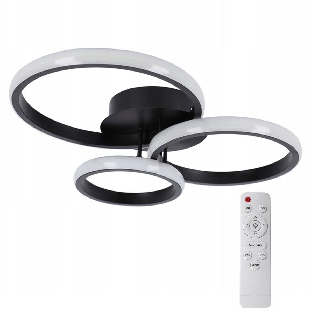 Moderne LED Plafondlamp met 3 Ringen en Afstandsbediening