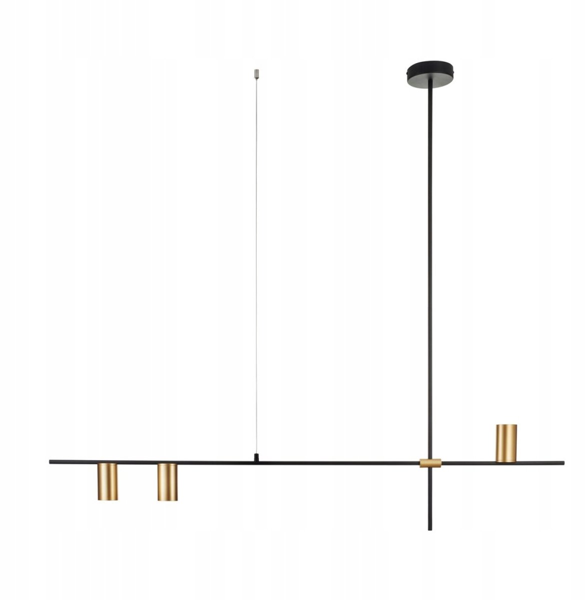 LUNGO hanglamp zwart goud 135 cm