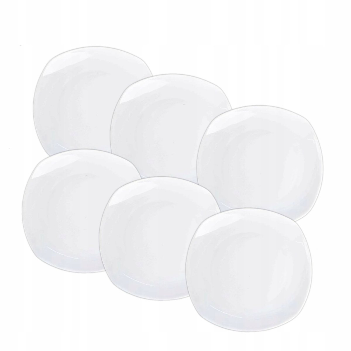 Wilmax Porseleinen Dinerborden Plat 24,5x24,5 cm - Set van 6