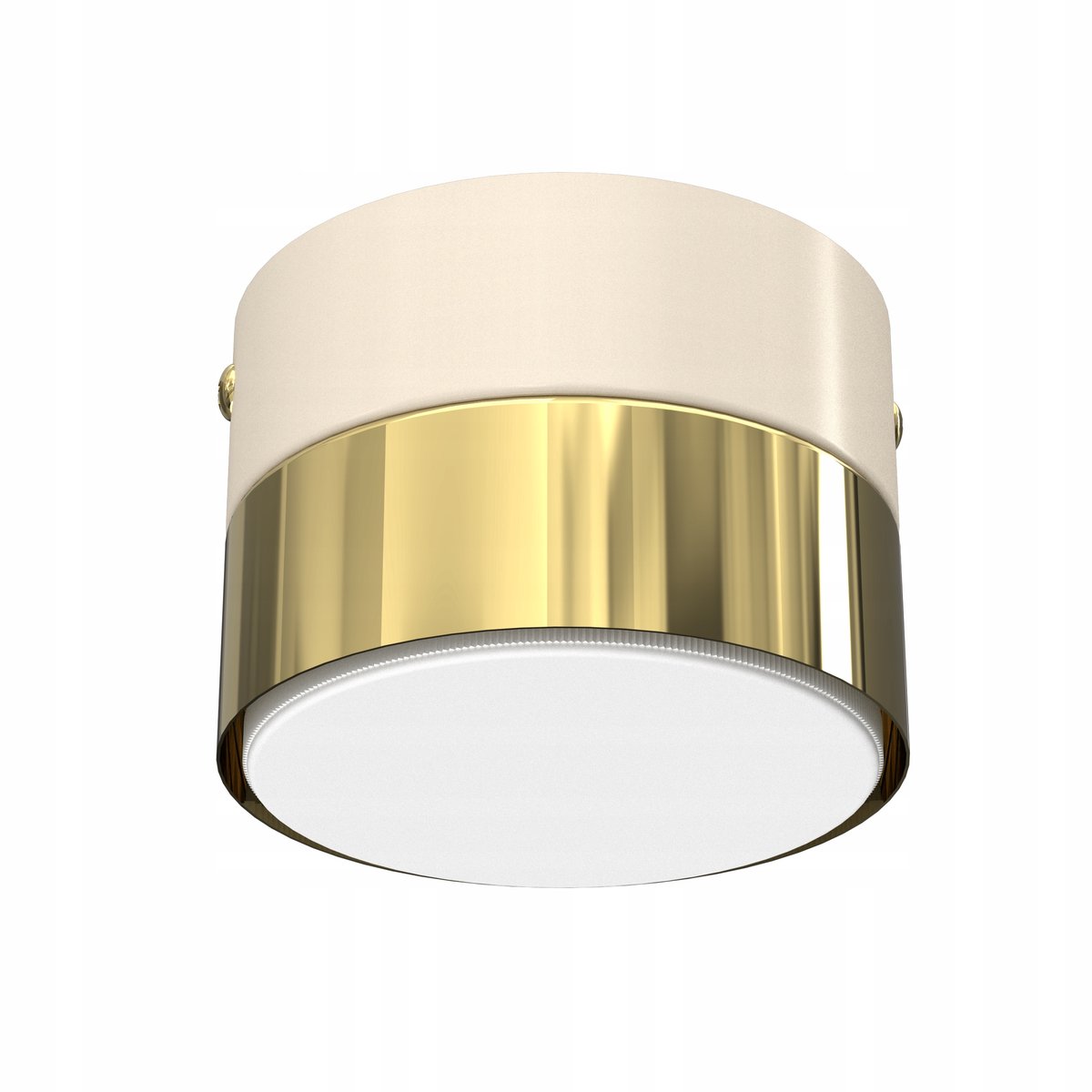 Plafond LED Beige/Ecru GX53 Cashmere - Stijlvolle plafondlamp