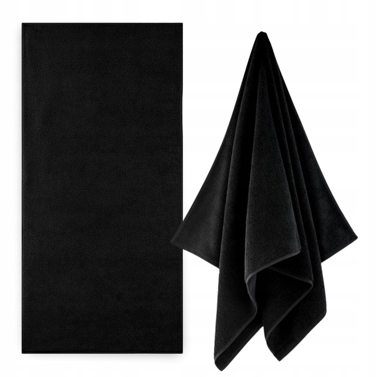 Zwoltex Kiwi 2 Badhanddoek Zwart 500g Katoen 70x140cm