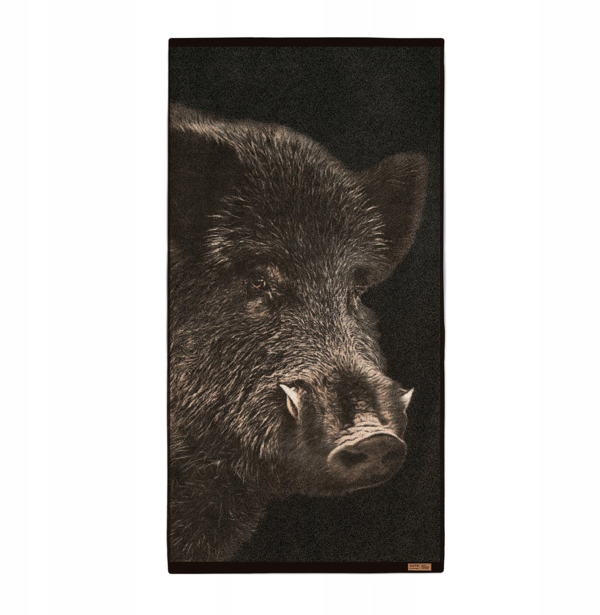 Zwoltex Dzik Handdoek Zwart 70x140cm - 100% Biologisch Katoen