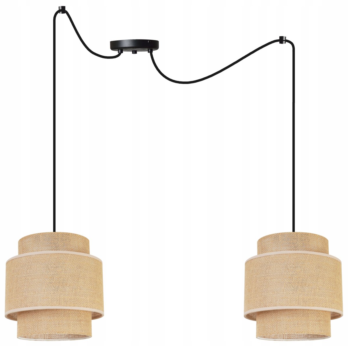 Spider Boho Hanglamp Zwart/Beige - Industriële Stijl