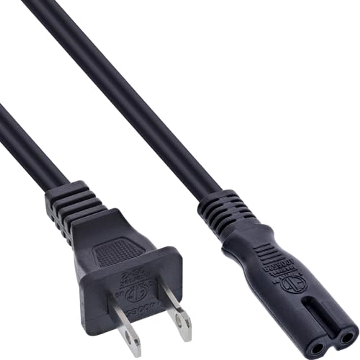 Netsnoer USA naar Euro 8 C7 stekker 1,8m