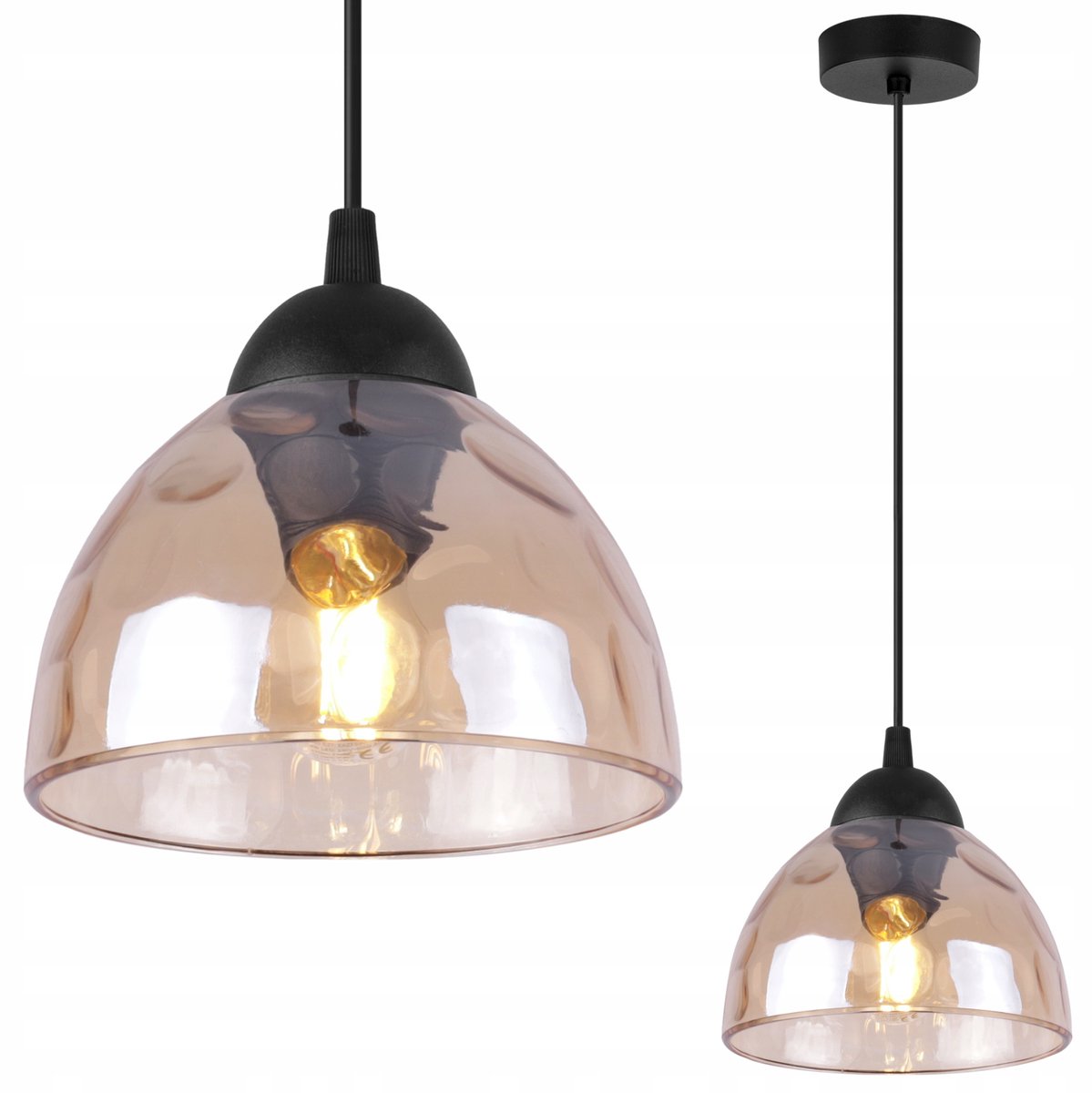 Hanglamp Loft Glas Flourish E27 - Stijlvolle Woonkamer & Keuken