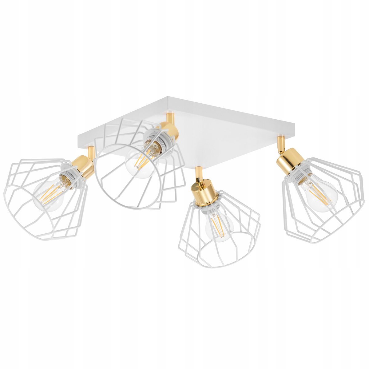 Hanglamp Loft Draad Wit Goud - Stijlvolle Design Verlichting