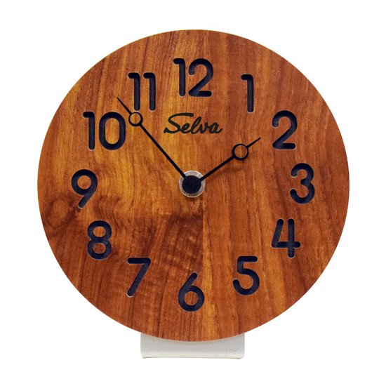 Lemnos Tafelklok Muku van Japanse Zelkovar / analoge tafelklok zonder tikken / klok in Japanse kwaliteit gemaakt van hout / analoog houten horloge / werkt op batterijen / 8,6 cm diameter Lemnos Tafelklok Muku van Japanse Zelkovar / analoge tafelklok zonder tikken / klok in Japanse kwaliteit gemaakt van hout / analoog houten horloge / werkt op batterijen / 8,6 cm diameter
