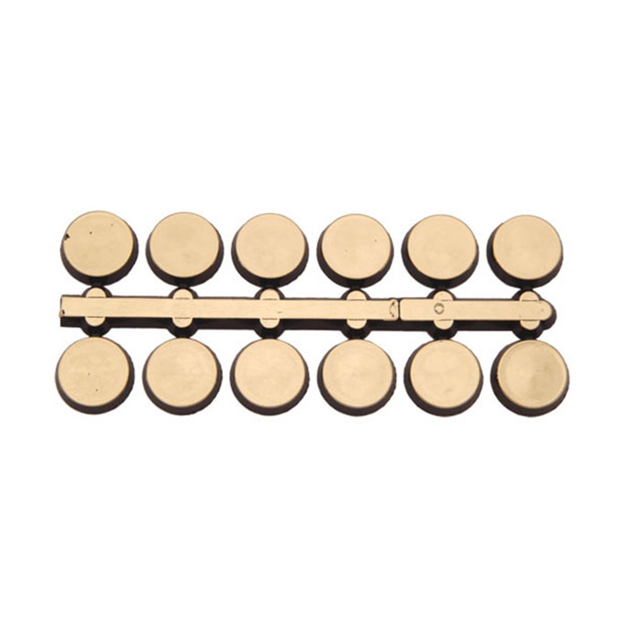 Wijzerplaat Index Punten 15mm Plastic Geel