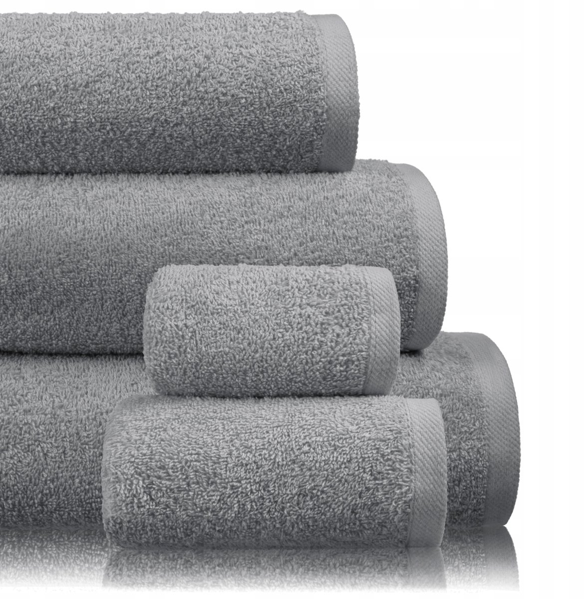 Luxe Hotel Handdoek 70x140cm Grijs - Dikke Katoenen Badstof 450g/m²