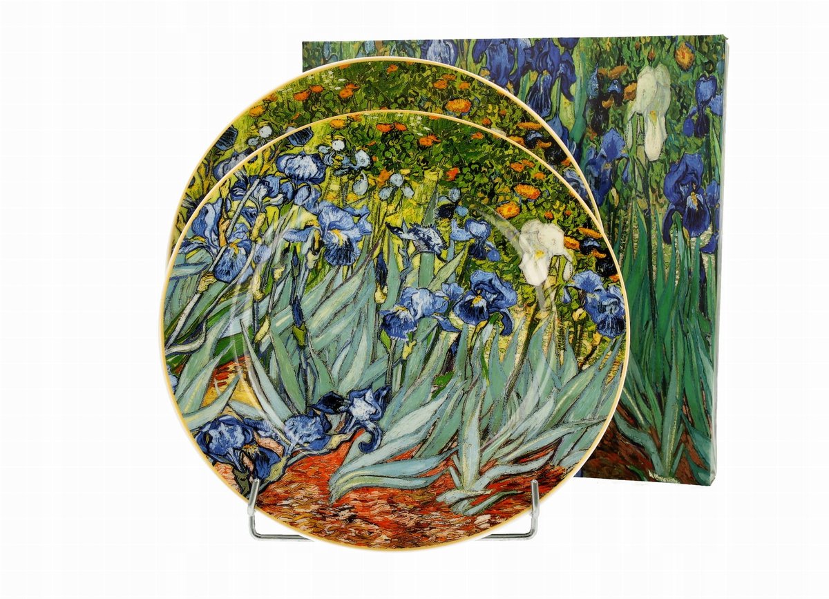 Van Gogh Irissen: 2 Porseleinen dessertkommen - Art Gallery