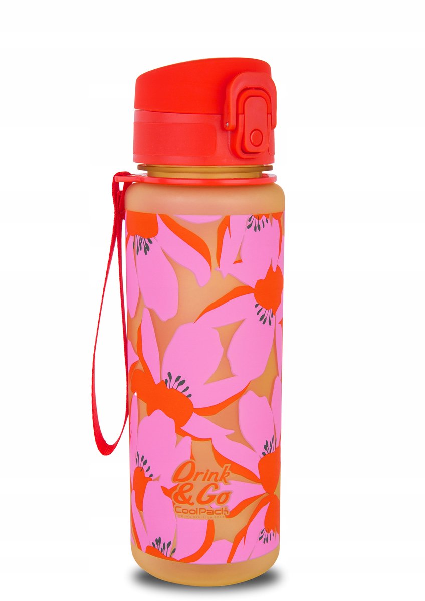 CoolPack BRISK Fles Flores Rosa - 600ml, BPA-vrij, Lekvrij