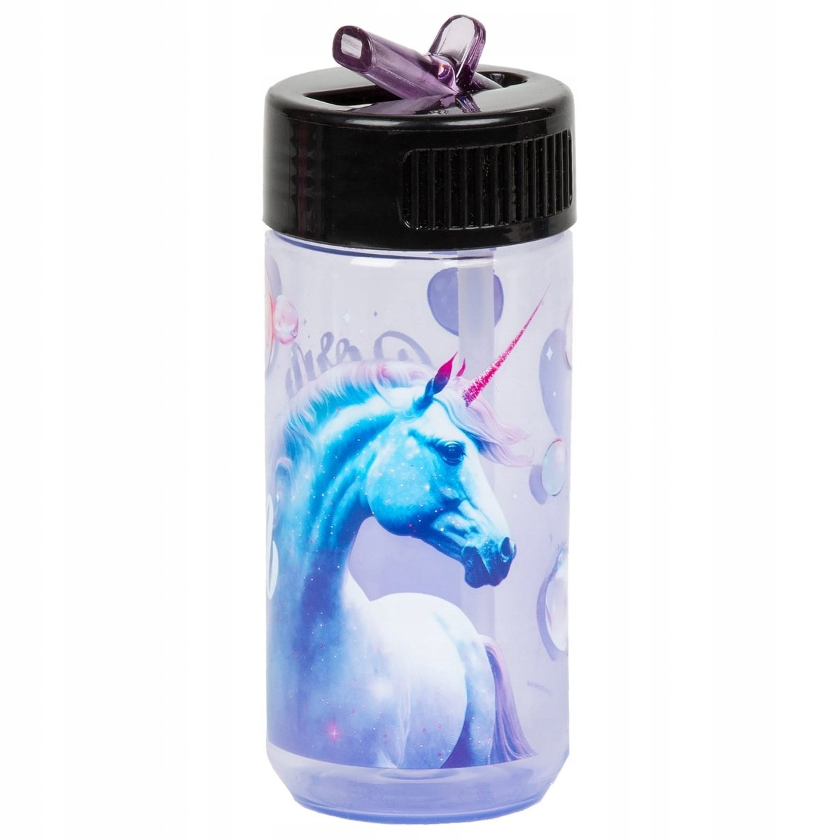 Unicorn Bidon 400ml - BPA-vrij, Lekvrij met Rietje