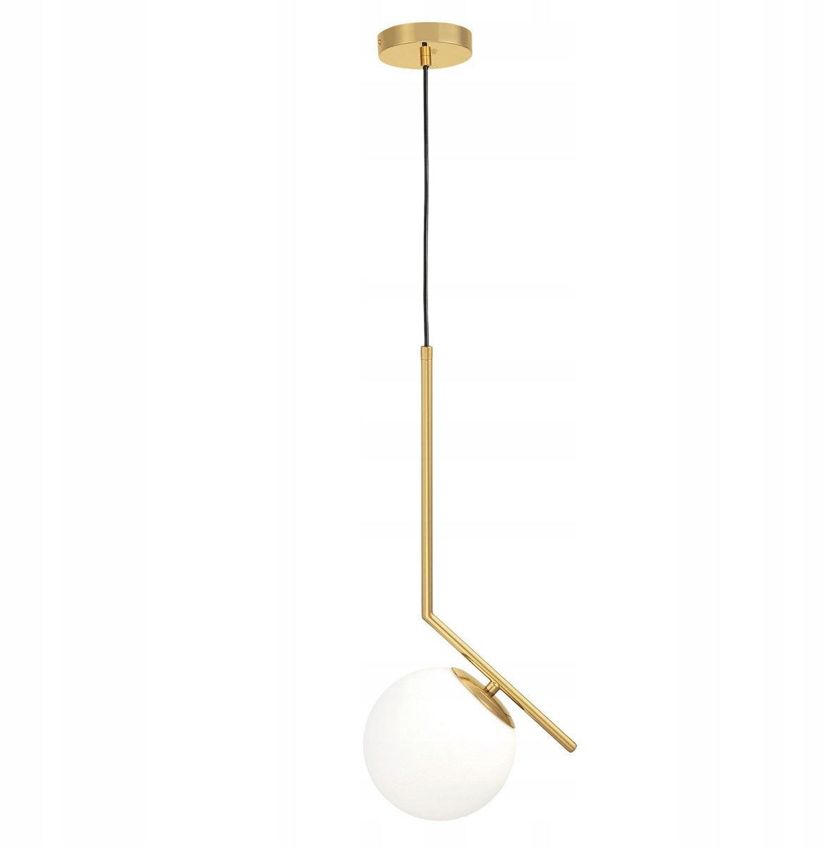 Lumina Deco Sorento Hanglamp - Witte Bol, Messing Accent