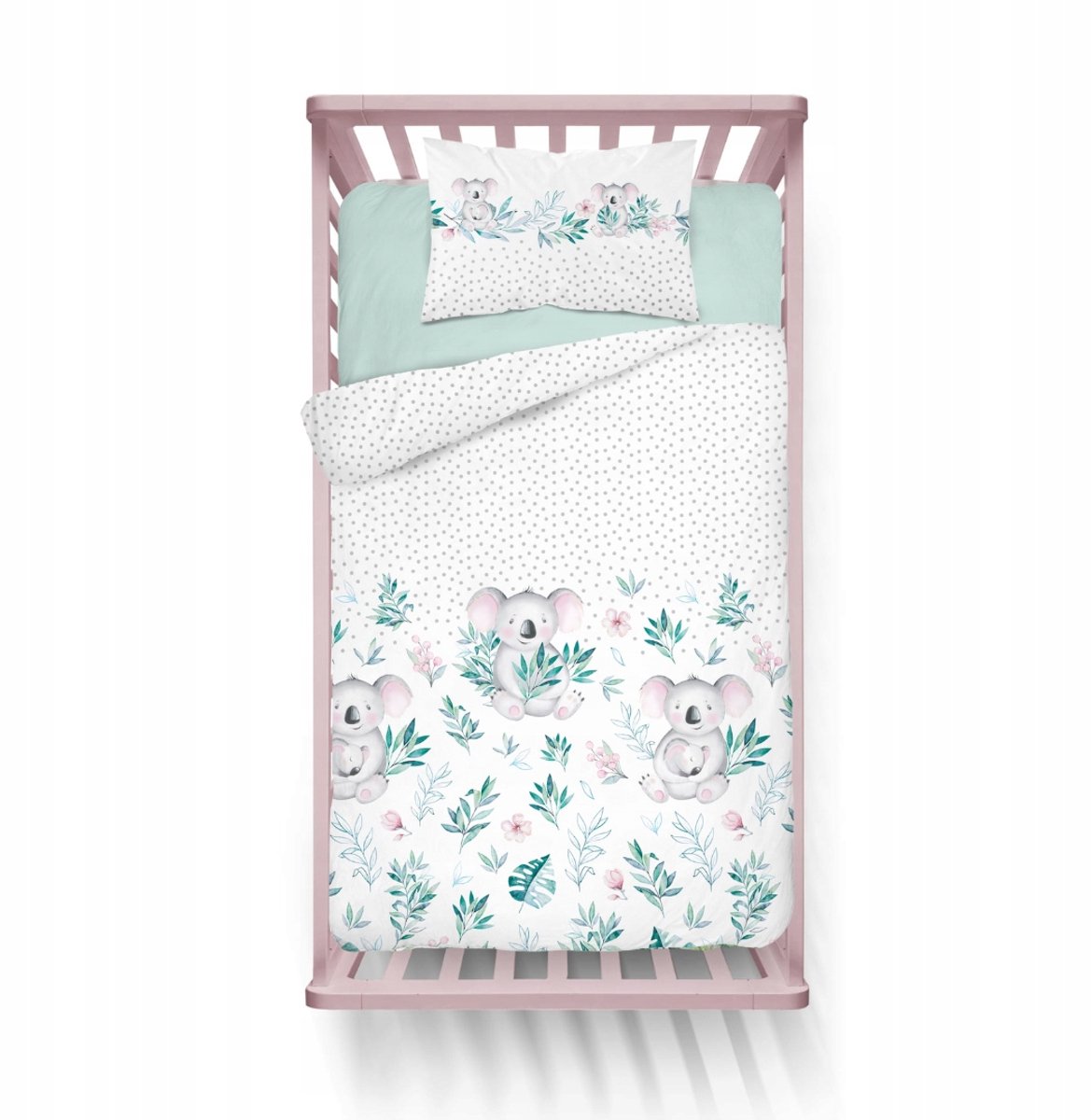 Kinderbeddengoed 90x120 + 40x60 Koala Katoen met Rits