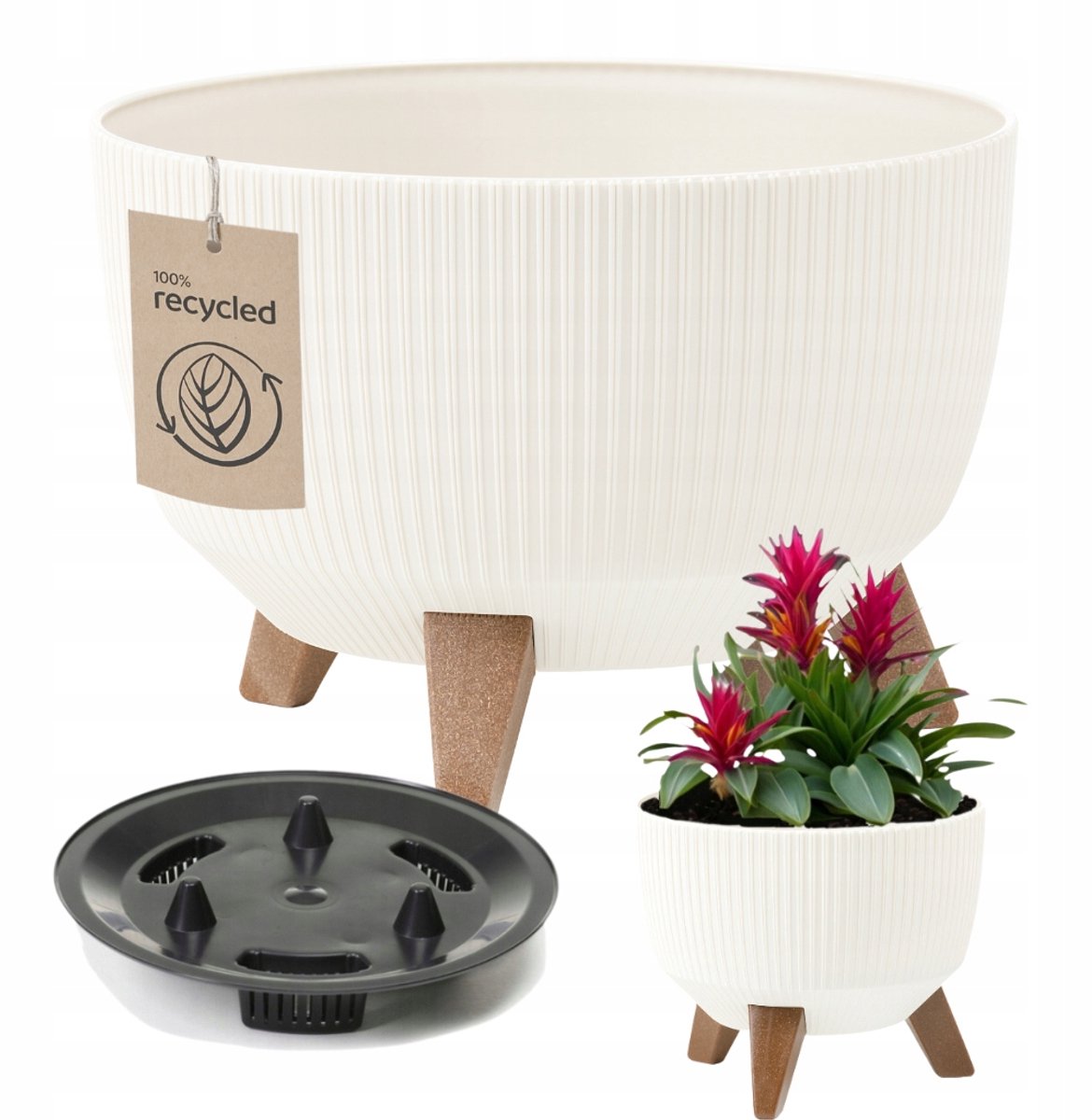 Roma Jumper Eco Recyclingpot 33cm Crème - Duurzaam & Stijlvol