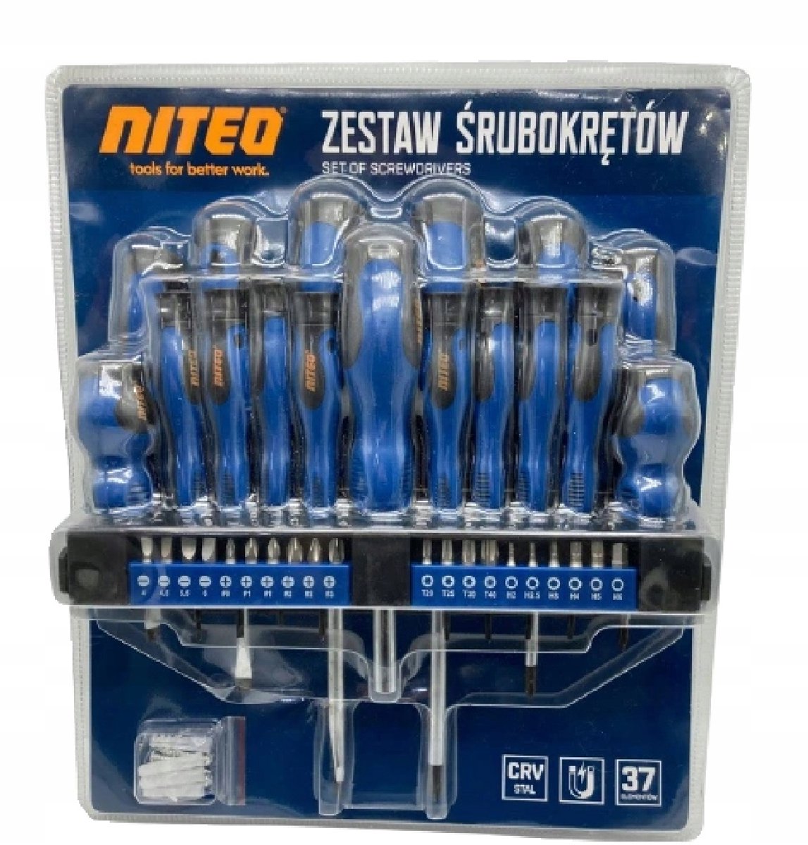NITEO TOOLS Schroevendraaierset 37 Delig - Ideale cadeau