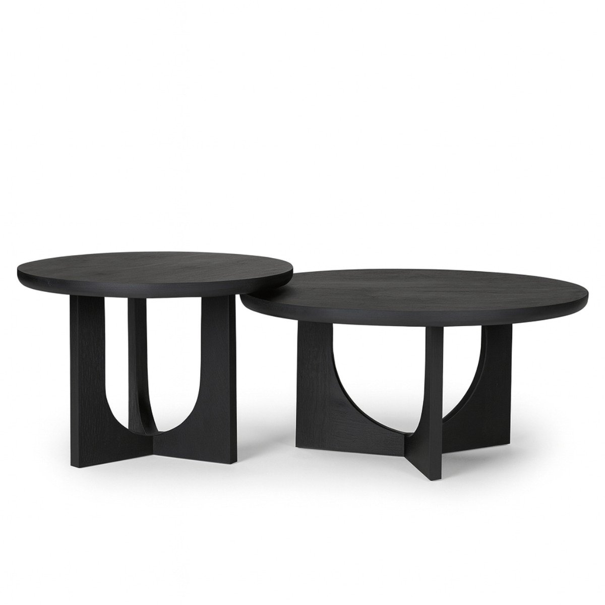 Starfurn Salontafel Guus - Rond Zwart Hout - 60x60x45cm