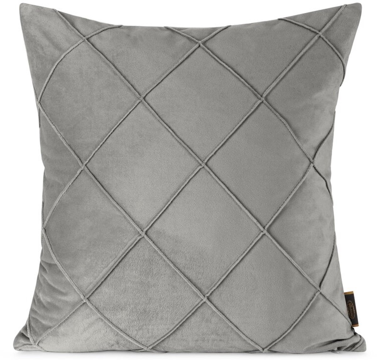 Decoratieve Kussensloop Nala2 45x45cm Zilver - Velvet met Patroon