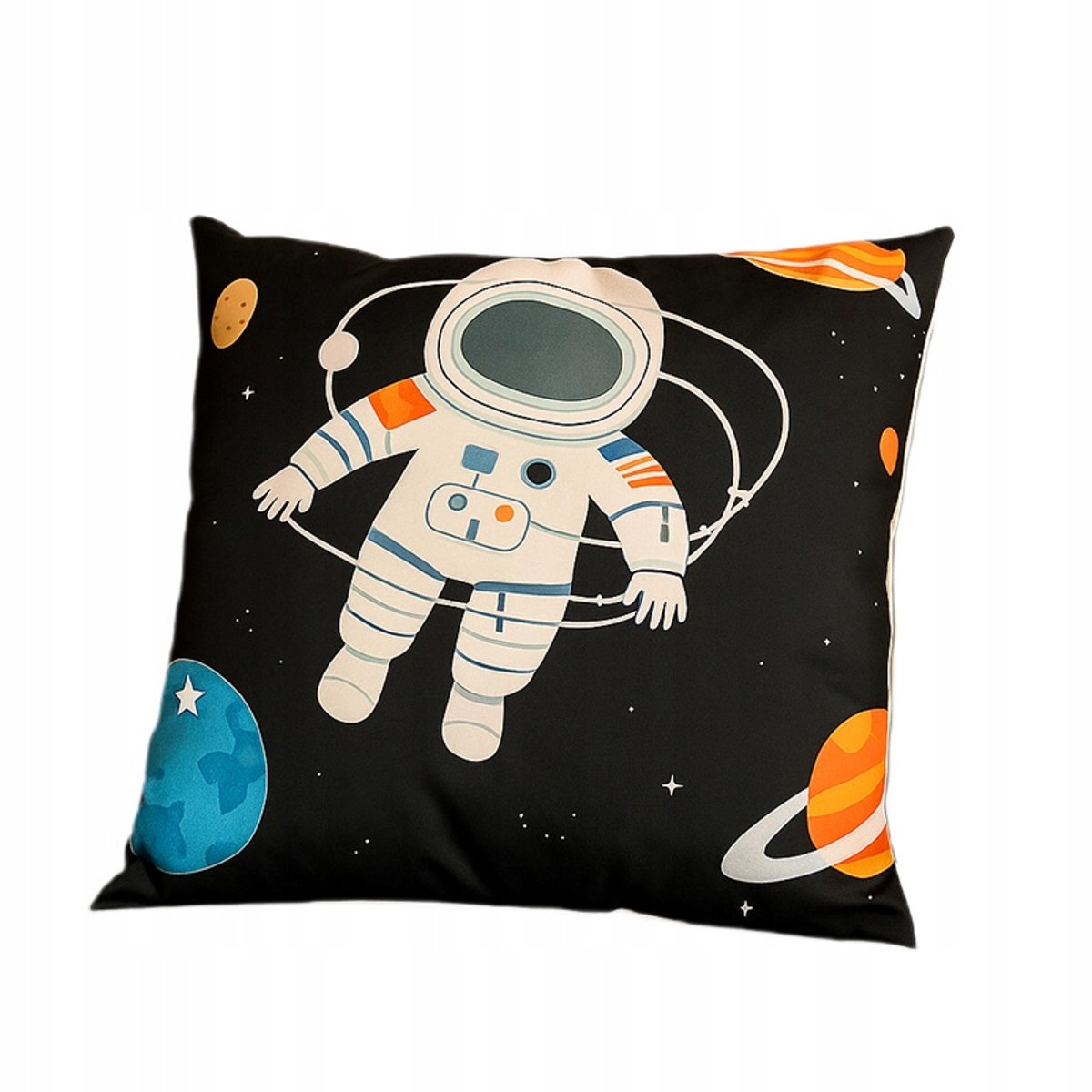 Decoratieve Kussenhoes Velours 43x43cm - Kosmonaut & Planeten
