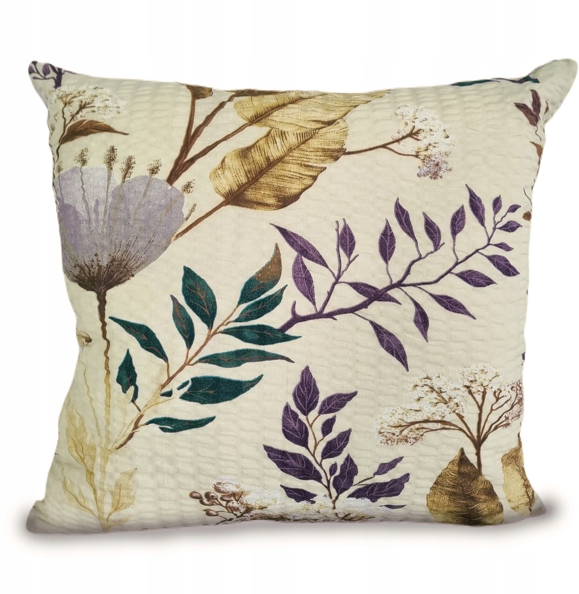 Kussensloop Kora 50x60cm - Jas Beige Bloemenprint - 100% Katoen