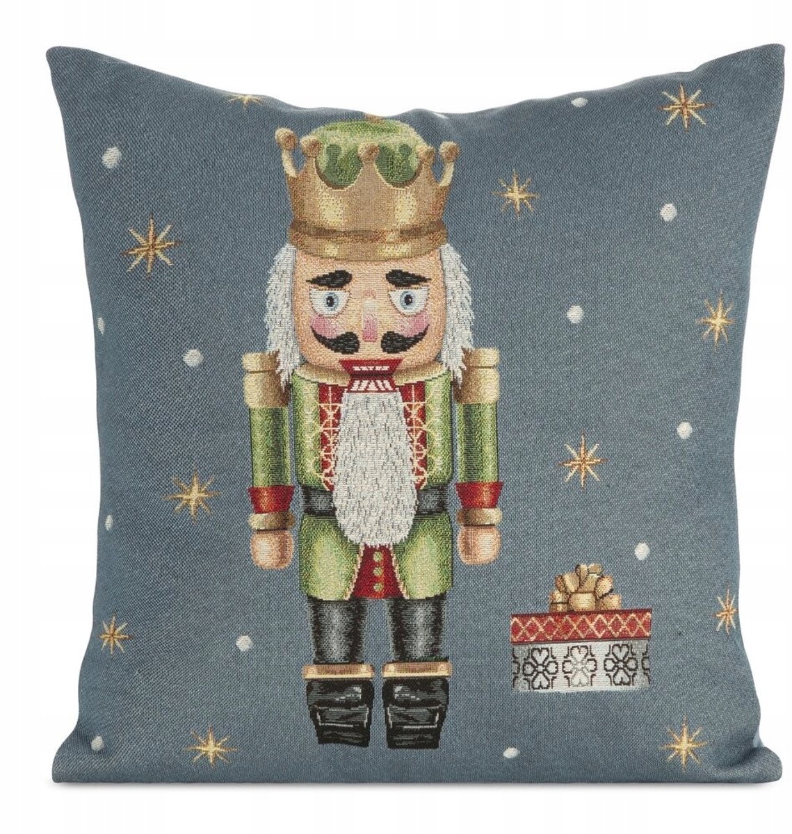 Wandkleed Kussenhoes Kerst Muzieknoten Grijs Groen 45x45 cm