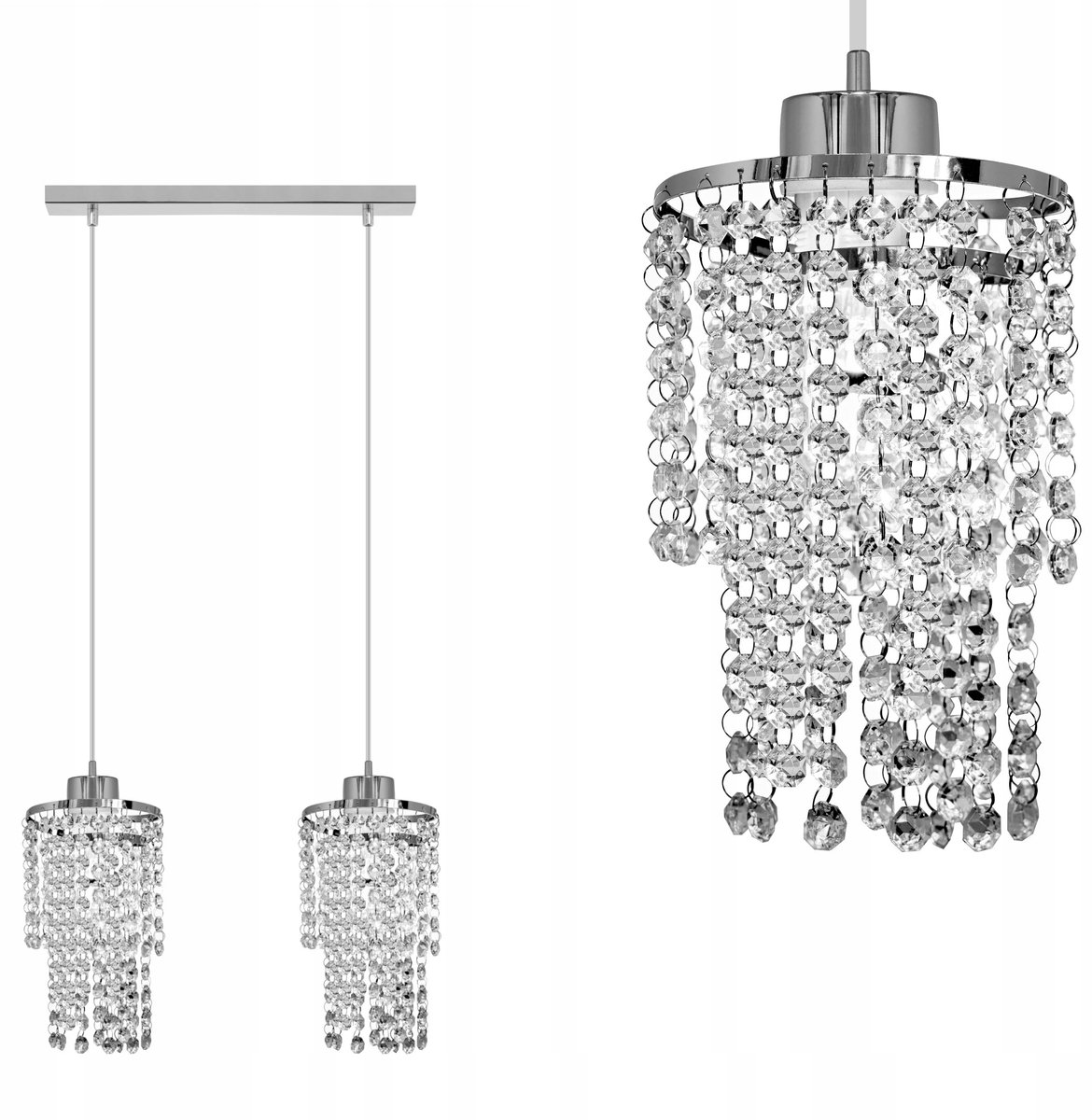 Hanglamp Plafond LED Kristal Kroonluchter 1-118 - 30cm Breed