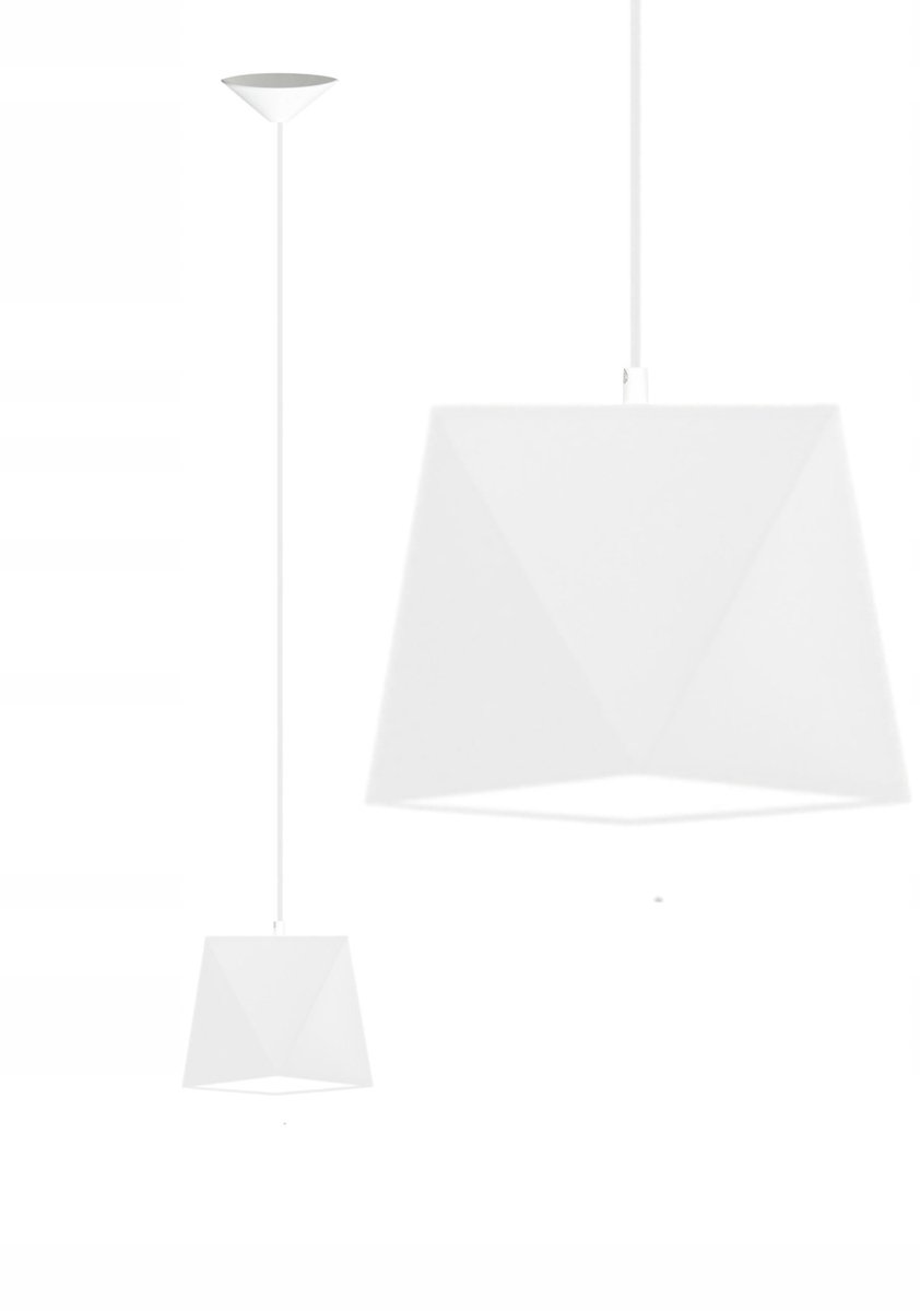 Stijlvolle Woonkamer Hanglamp Diamant Wit E27