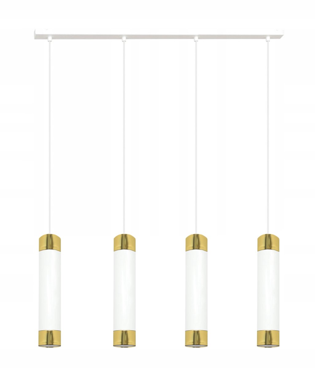 Komat Tuba Hanglamp Goud Wit GU10 4x10W Metaal 60cm