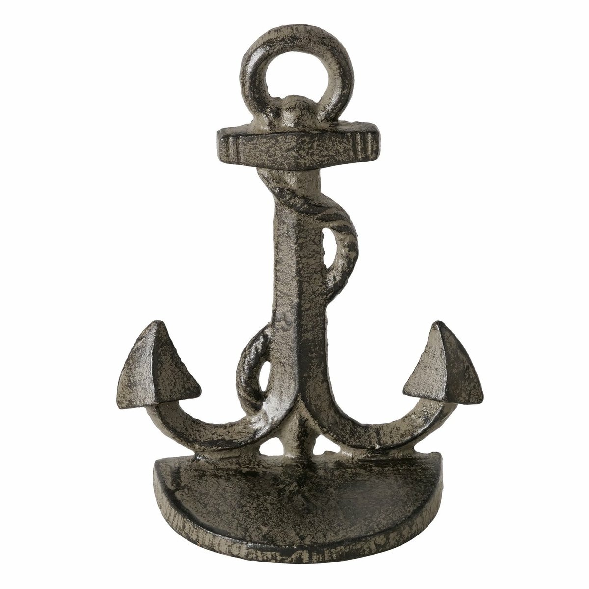 Boltze Deurstopper Anker - 1 kg - grijs - metaal - H18 cm - deurstop - binnendeur en buitendeur
