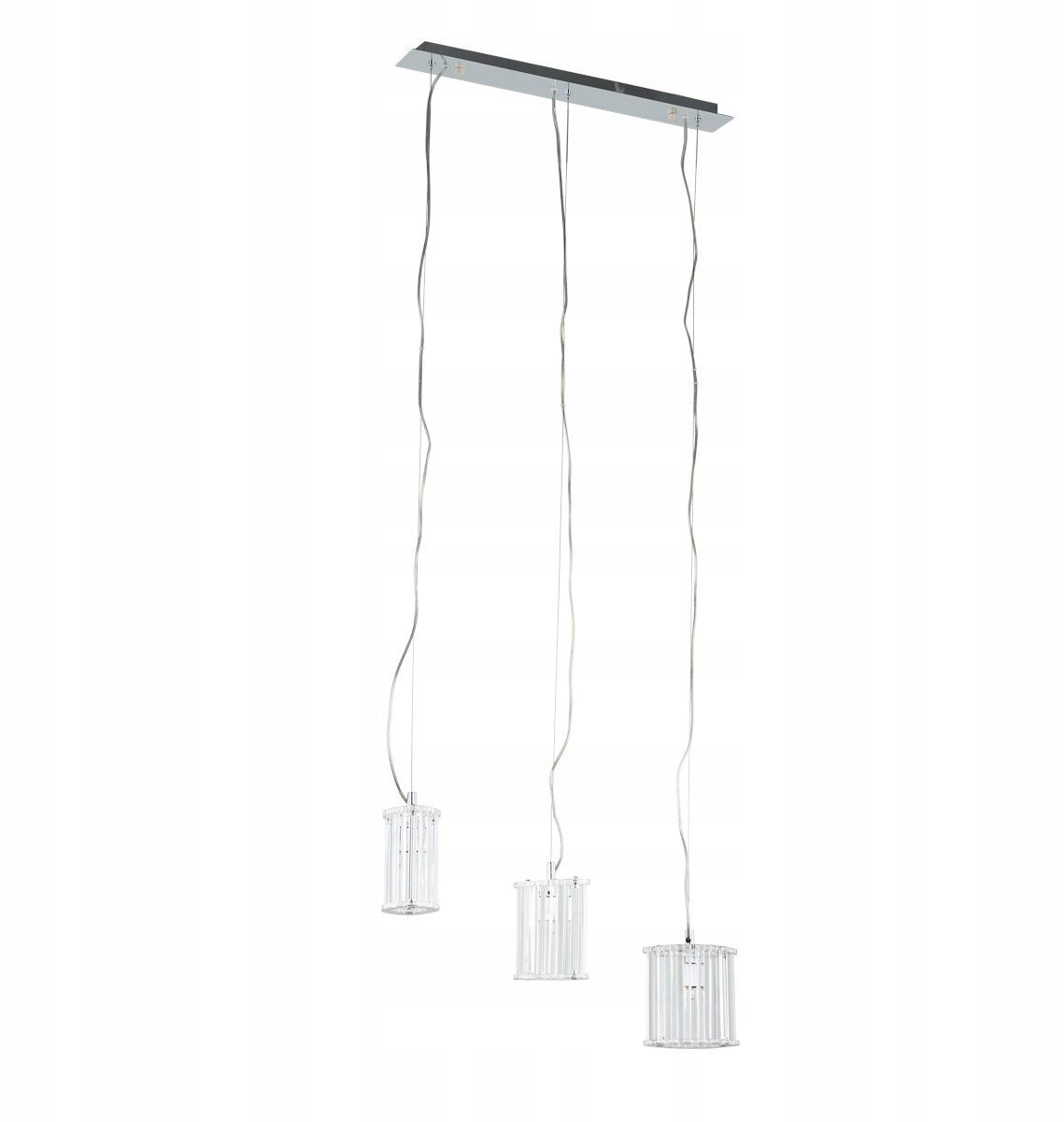 Crystal X Hanglamp Cilinder - Chroom & Kristal - 3x G9