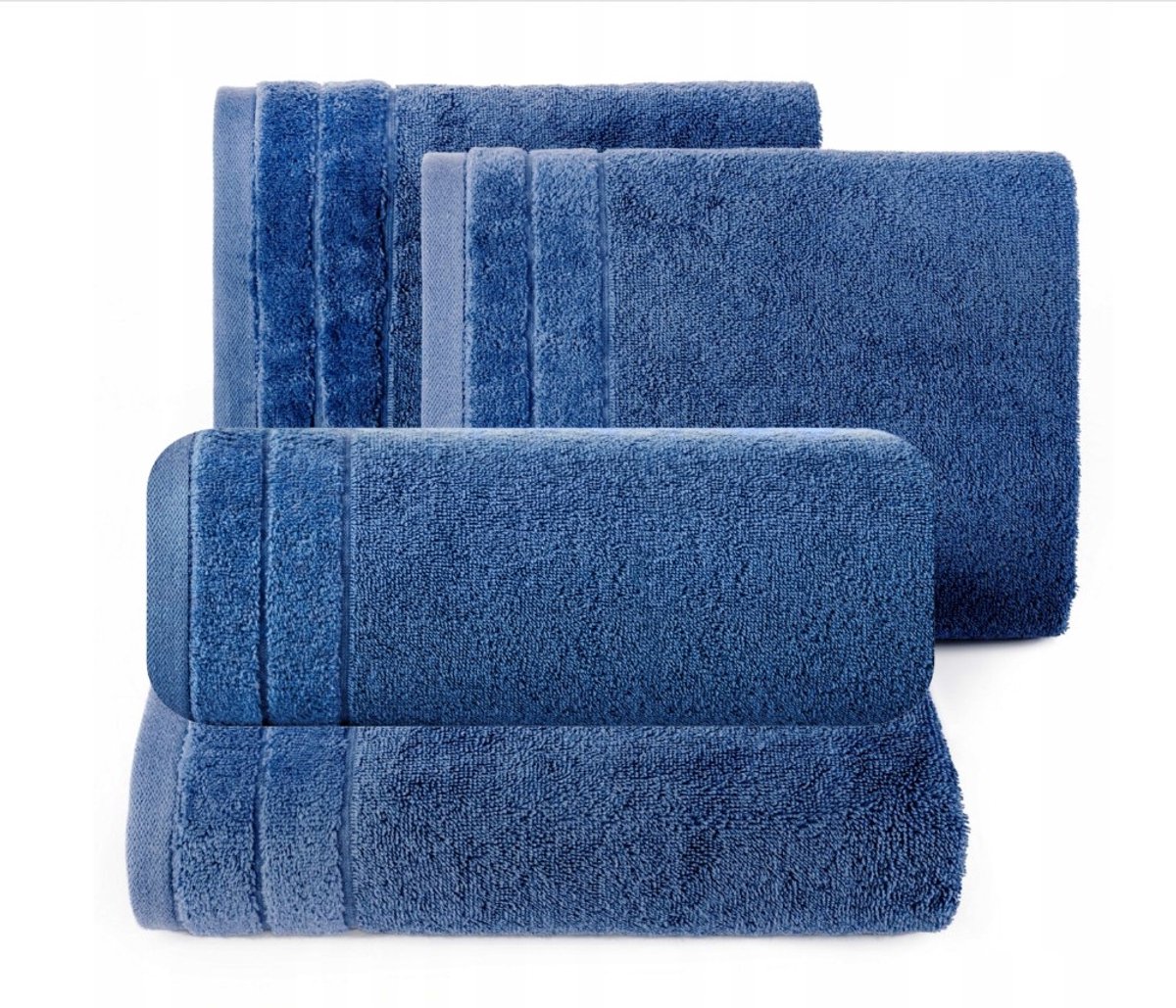 Luxe Katoenen Handdoekenset - 4 Stuks - Marineblauw - 500 GSM