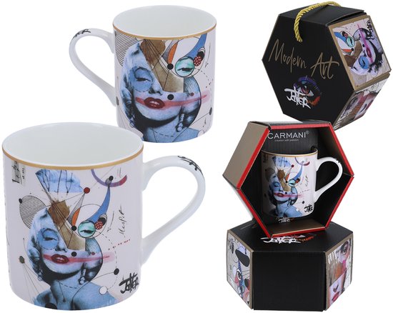 Loui Jover Marilyn Monroe Mok - 380ml - Bone China Porselein