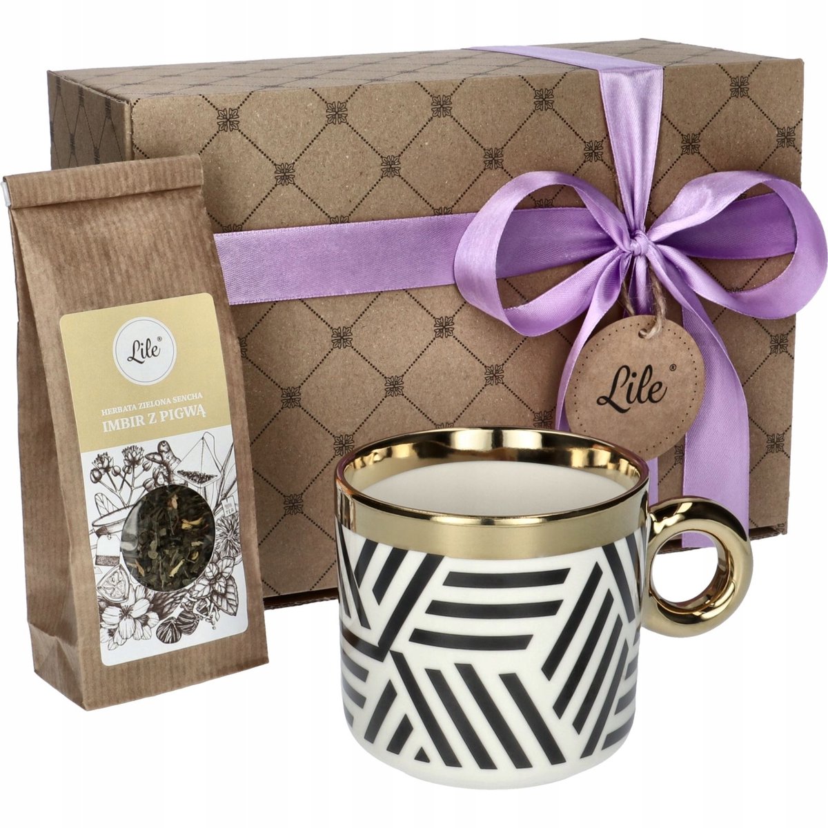 Luxe Cadeauset: Porseleinen Mok met Exclusieve Thee