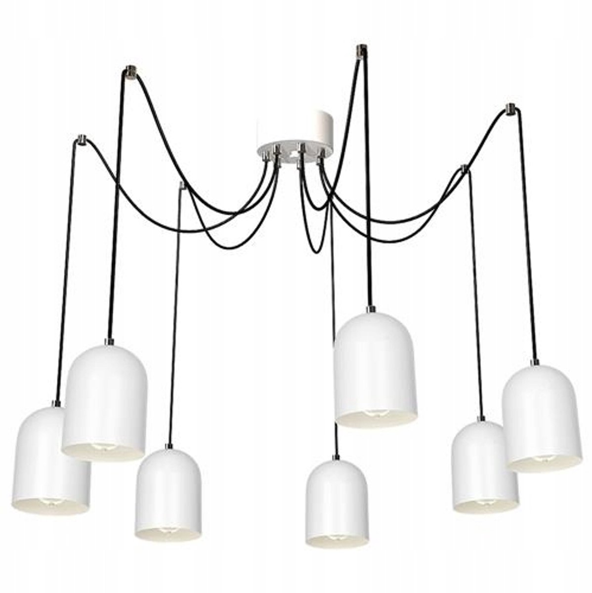 Luminox BEVIN VII Witte Hanglamp - 7xE27, 250cm Hoog