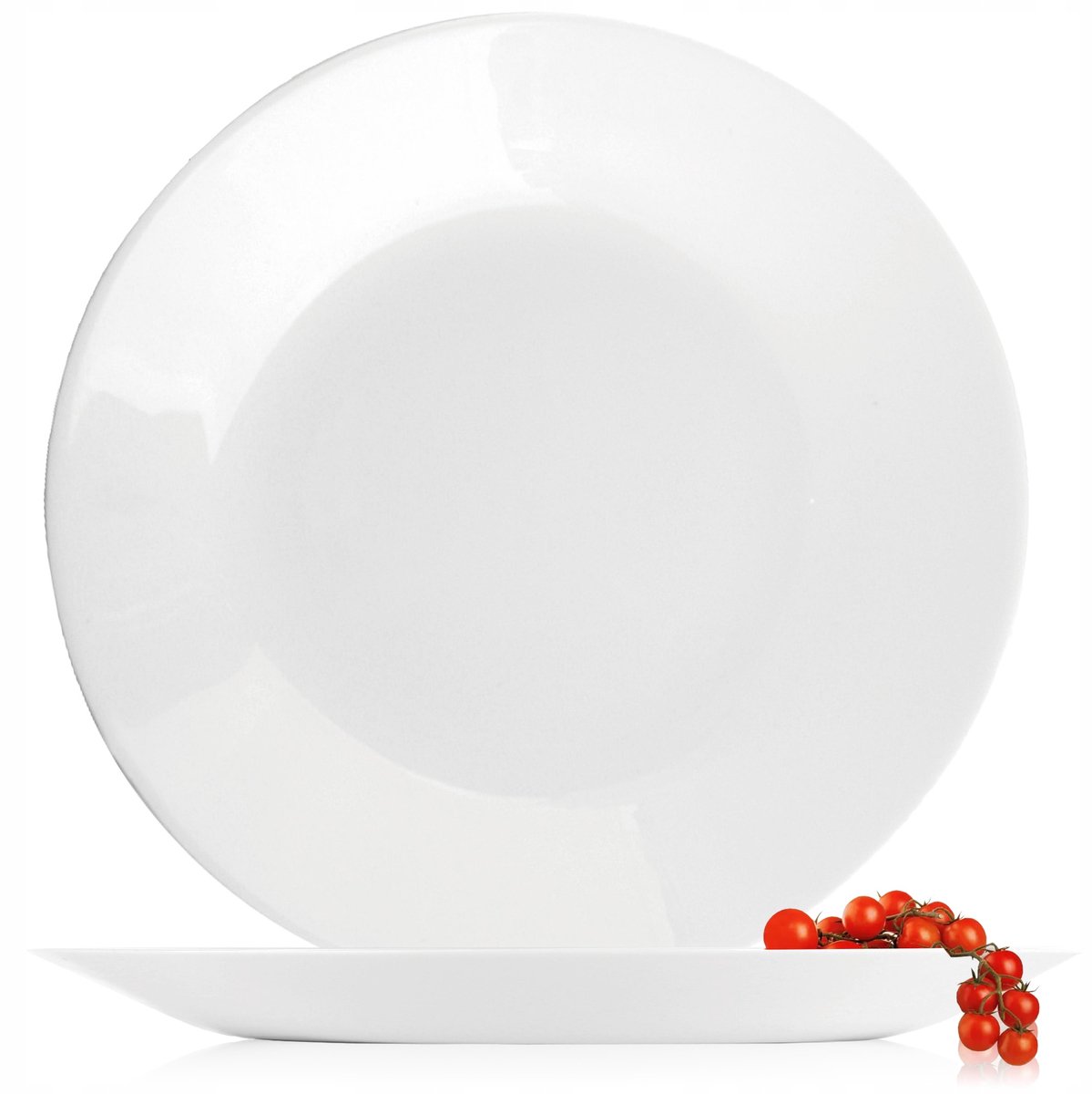 Festa Italia Dessertbord 19cm - Elegant Wit Gehard Glas