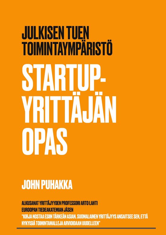 Startup-yrittäjän opas - cover