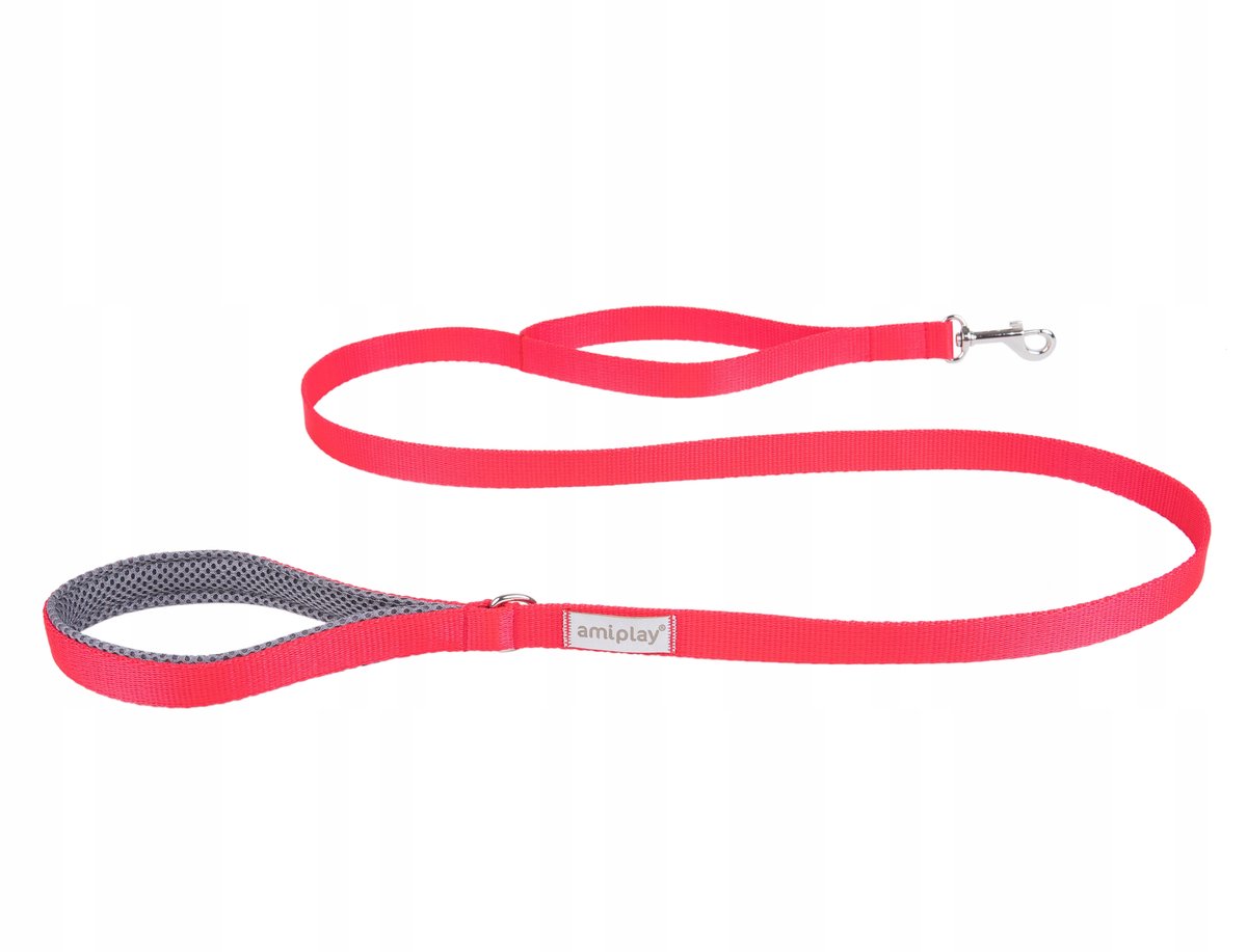 Amiplay Samba Hondenlijn Klassiek Rood 150 cm Maat S