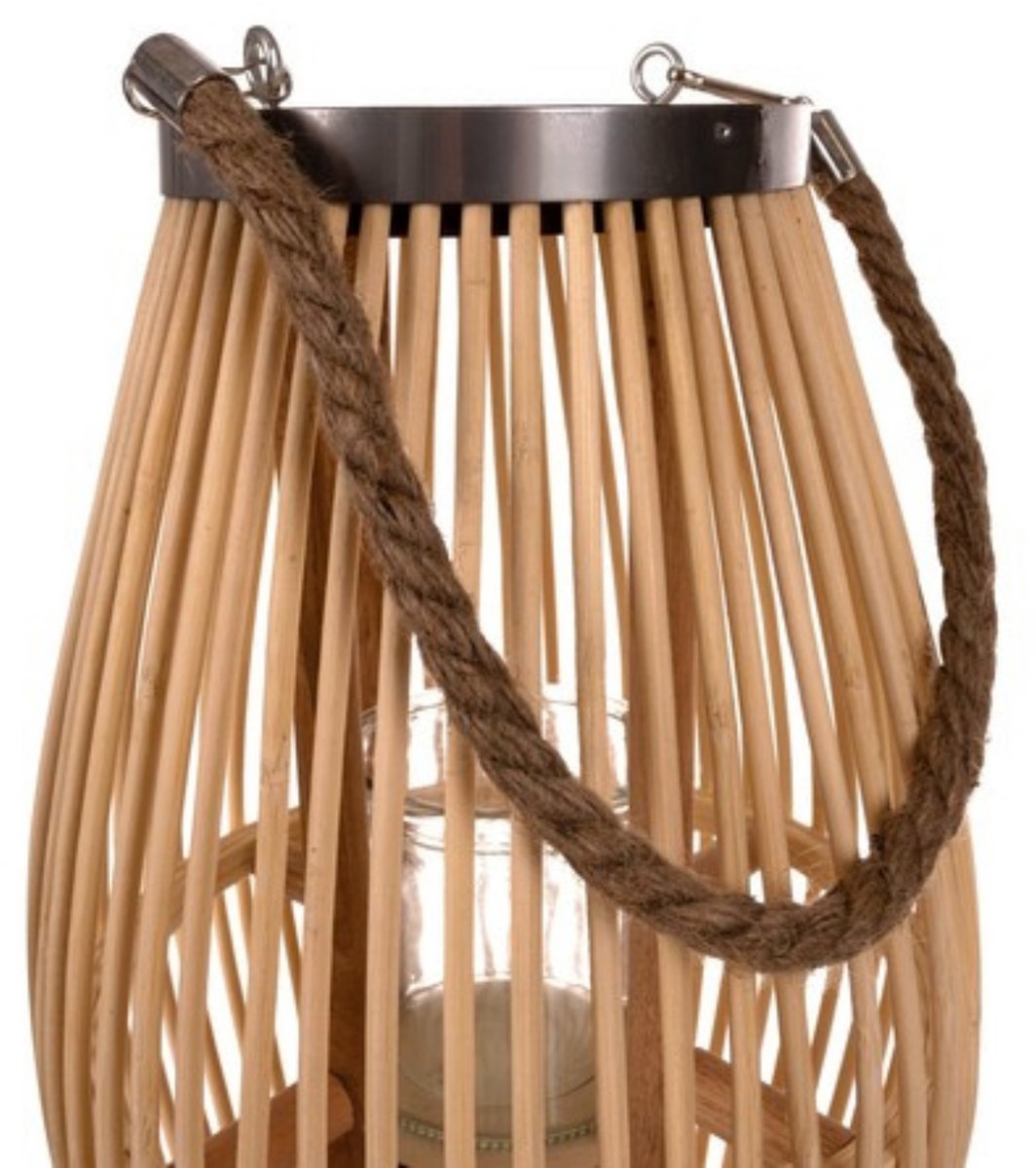 Gardlov bamboe rotan lantaarn groot - Sfeervolle 40 cm lantaarn voor binnen en buiten — cadeau in Wonen & Interieur - foto 5