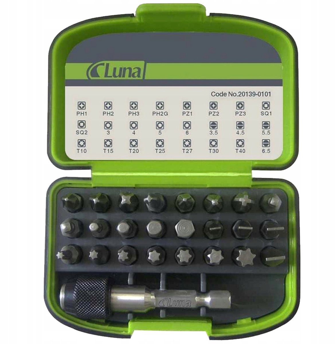 Luna Bitset met Magnetische Houder - 25 Delig