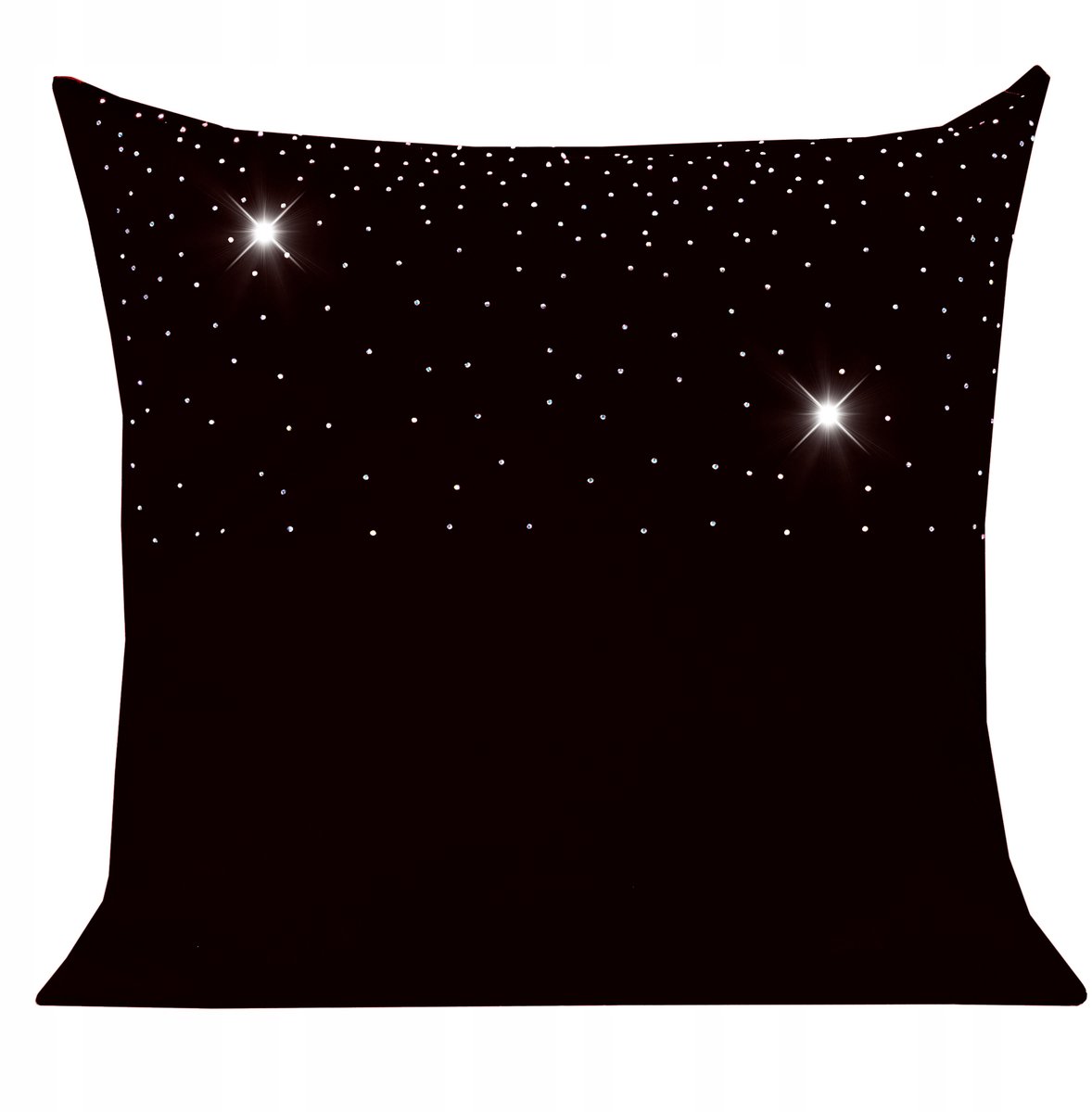 Rubin Decoratieve Kussensloop 40x40 cm - Zwart met Zirkonia