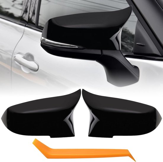 Paar Glanz Schwarz Spiegelkappen Gehäuse Passt für BMW G80 M3 G82 G83 M4 2021-24