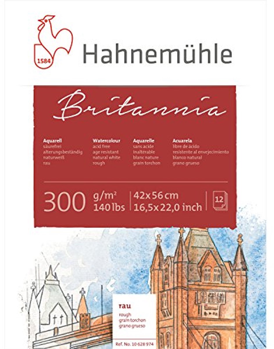 Aquarelblok Ruw 42 x 56 cm - 12 Vellen 300 g/m2