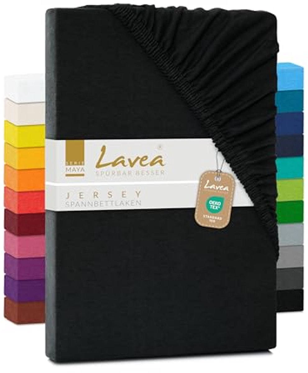 Jersey hoeslaken 100% katoen met elastiek en OekoTex100