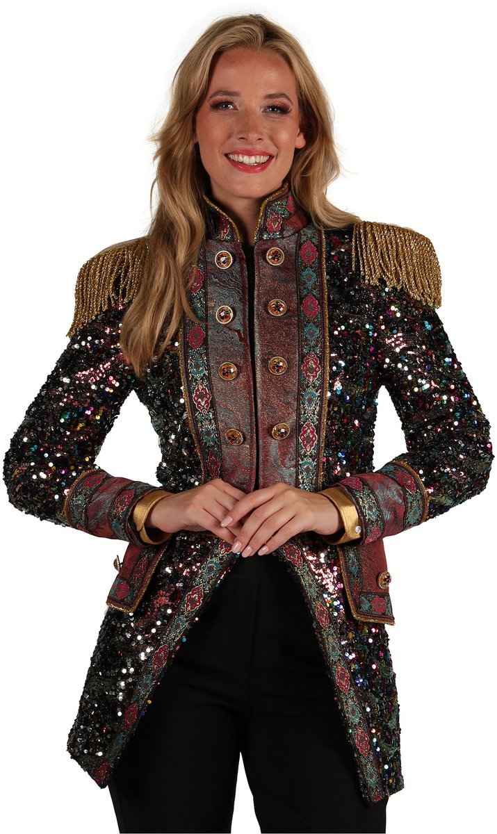 Thetru Carnavalsjas Dames - Sequin Party - Disco Jas - Maat S
