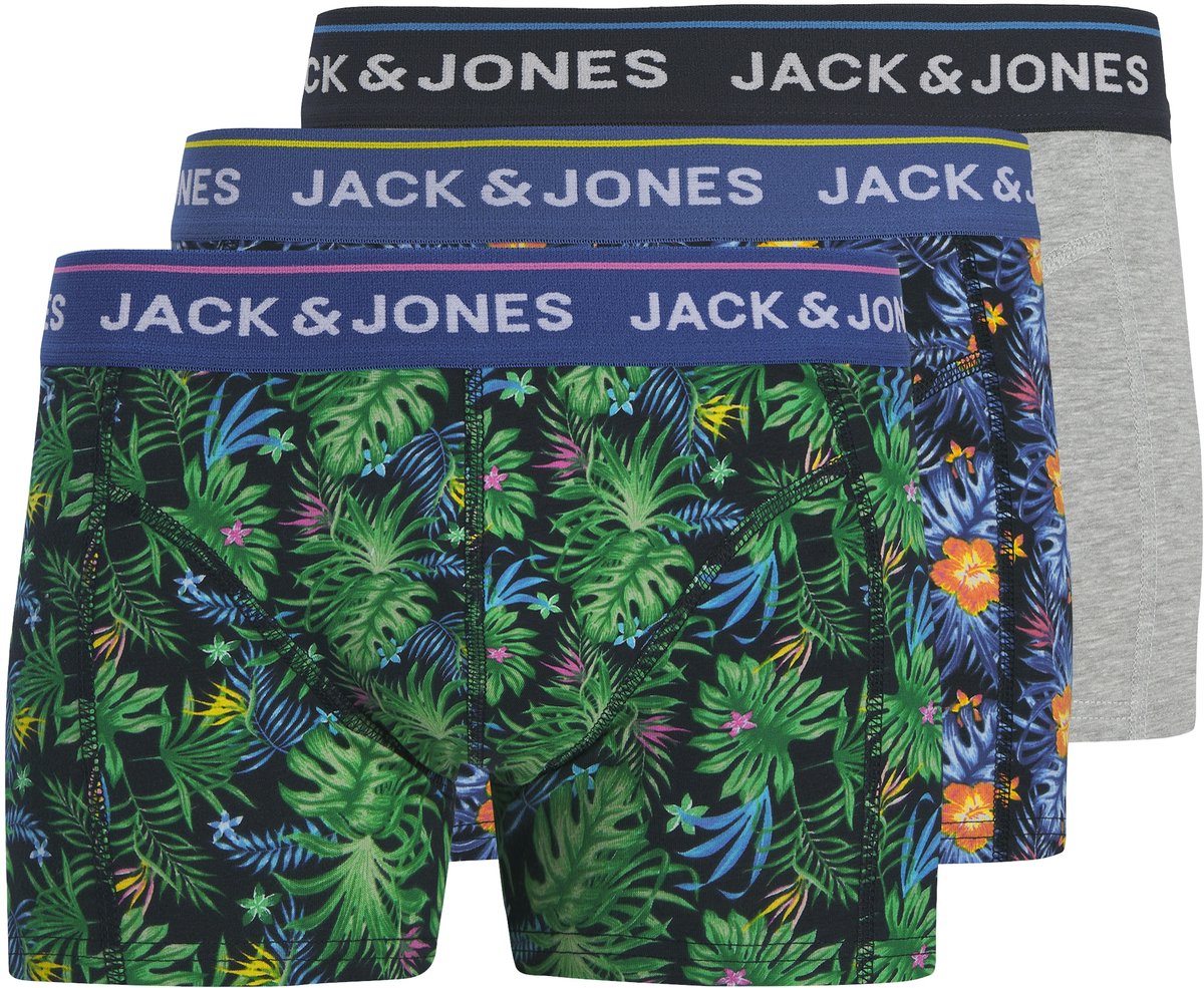 JACK & JONES PLUS - JACCODY FLORAL TRUNKS 3 PACK PLS Heren Onderbroek