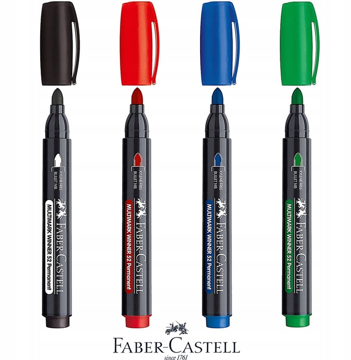 Faber-Castell Permanent Marker 52 Zwart - Sneldrogend & Watervast